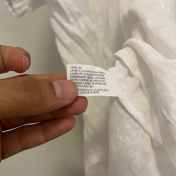 Club Monaco Linen Shirt, Xs - Picture 4 of 4